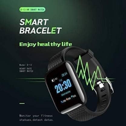 D13 Smart Bracelet Fitness Tracker HR Monitor