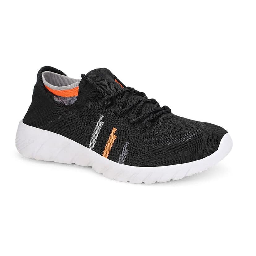ontour Shoes Solid Black Shooes For Men view 2