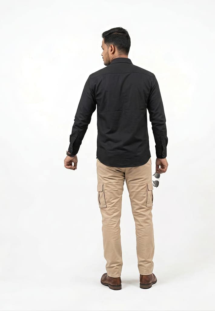 Man Shirt Black Primium Brand Scotics Shirt view 3