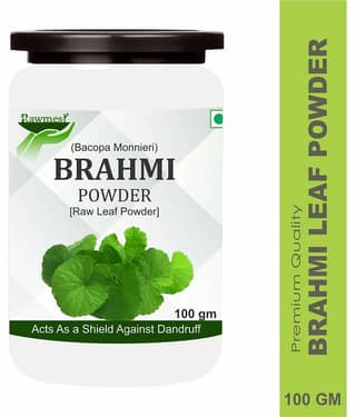 Rawmest Brahmi Leaves For Hair & Skin Care Powder 100 Gm Pack of 1
