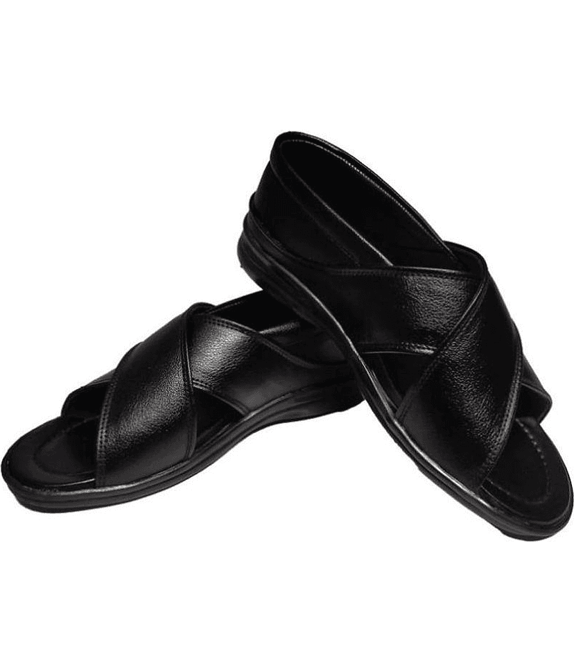 RAGE GAZE - Black Men's Sandals view 2