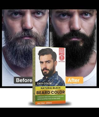 WRIXTY Fruit Vinegar Beard Dye Gel Black Instant Grey Coverage Smooth Soft Beard Easy Apply