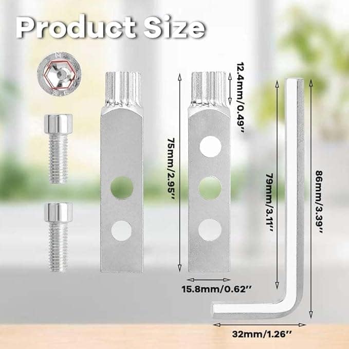 Faucet Angle Valve Broken Wire Extractor Adjustable Broken Valve Extractor Universal Screw Extractor Tool Broken Bolt Remover for 1/2 in & 3/4 in Stripped Thread, Stainless Steel Made view 2