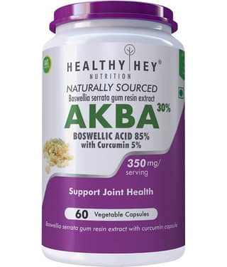 HEALTHYHEY NUTRITION AKBA Boswellic Curcumin Joint Health Supplement Capsule 350 mg