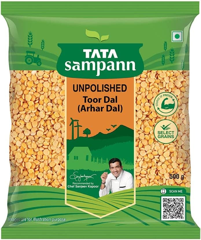 Tata Sampann Unpolished Toor Dal - 500 g
