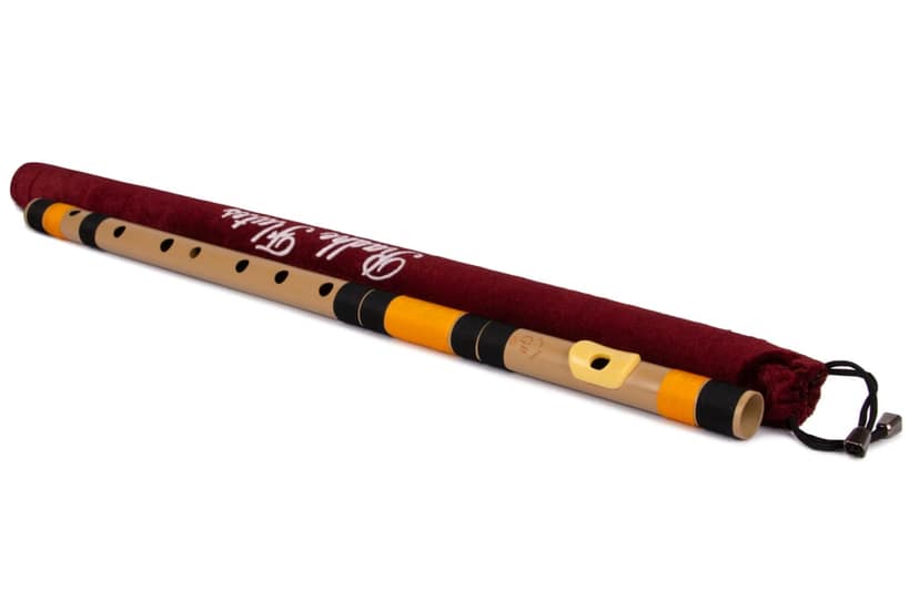 Radhe Flutes PVC Fiber G Sharp Bansuri Base Octave Right Handed With Velvet Cover view 4