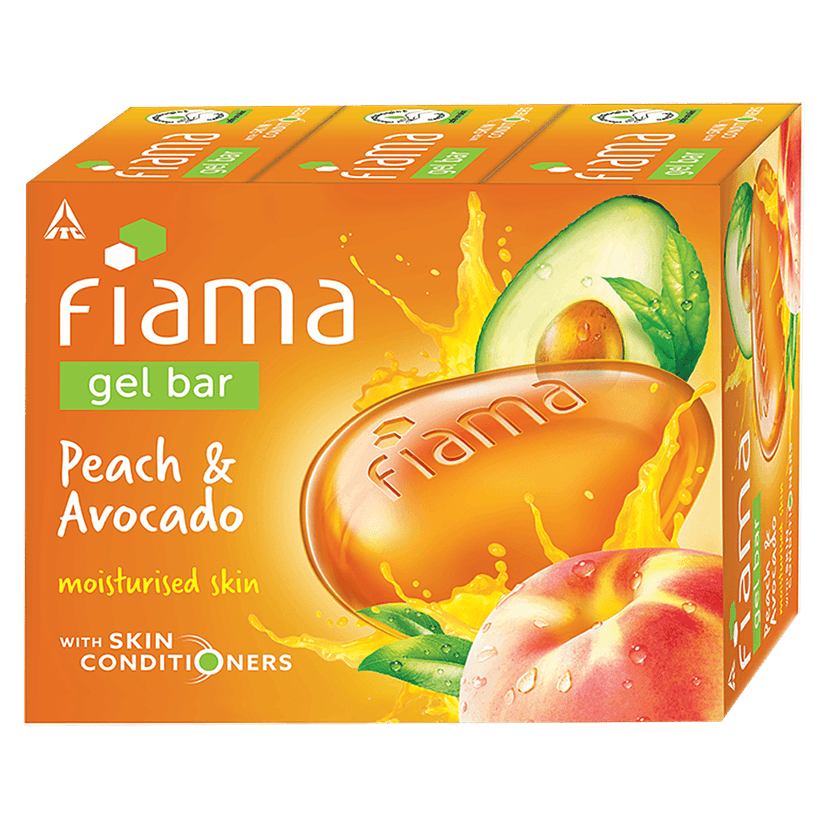 Fiama Gel Bathing Bar, Peach And Avocado, 125 G view 2