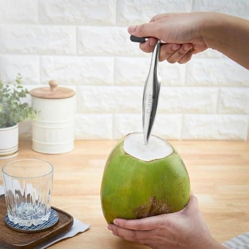 Clazkit Stainless Steel Coconut Opener Tool, Coconut Driller, Coconut Opener Machine, Coconut Opener Knife, Coconut Water Opener- (Pack- 1) view 2