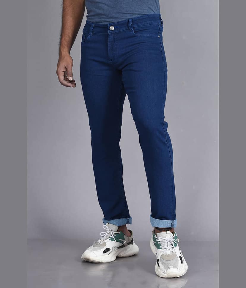 Aflash Slim Fit Basic Men's Jeans - Blue ( Pack of 1 )