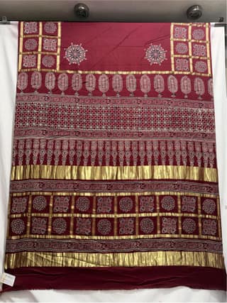 Kala Sanskruti All Over Maroon Color Art Silk Bandhani Saree 6.5M with Blouse Piece Elegant Traditional Wear Bridal Unique Saree for Women