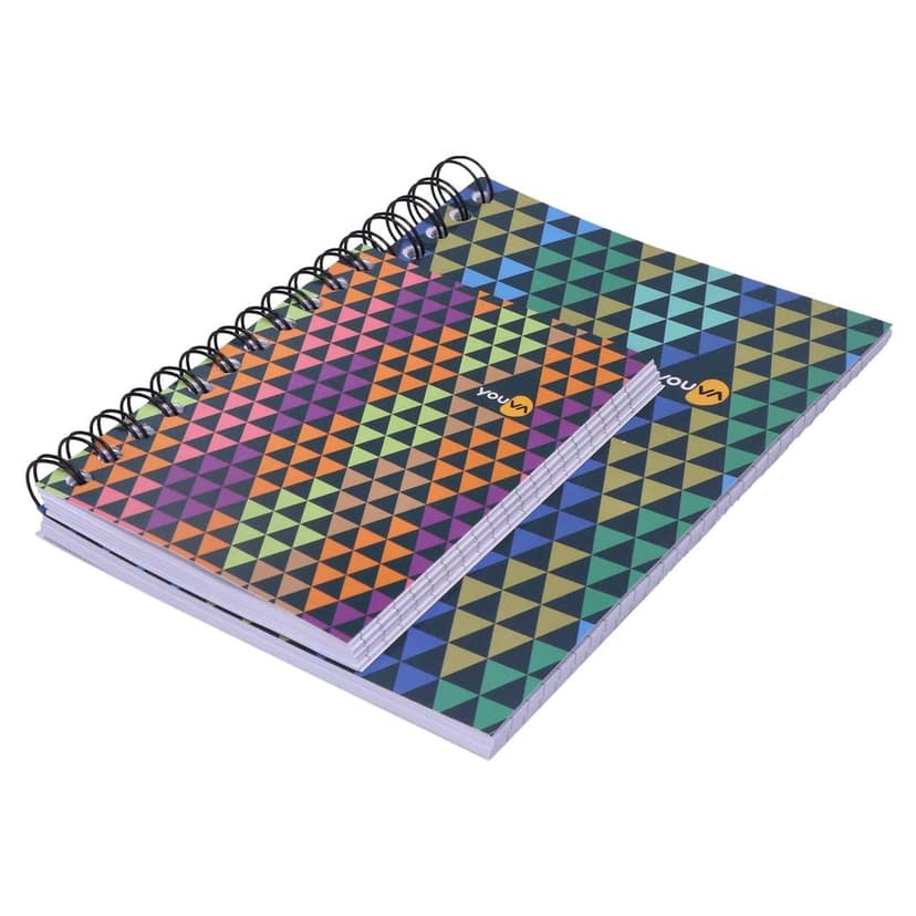 Navneet Youva Dual A5 & A6 Single Line Wiro Bound Notebook for College & Office Use, Pack of 2, Multicolour (23981) view 5