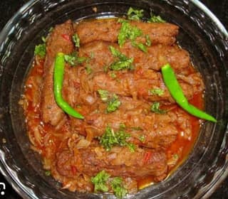 Chicken seekh tawa masala