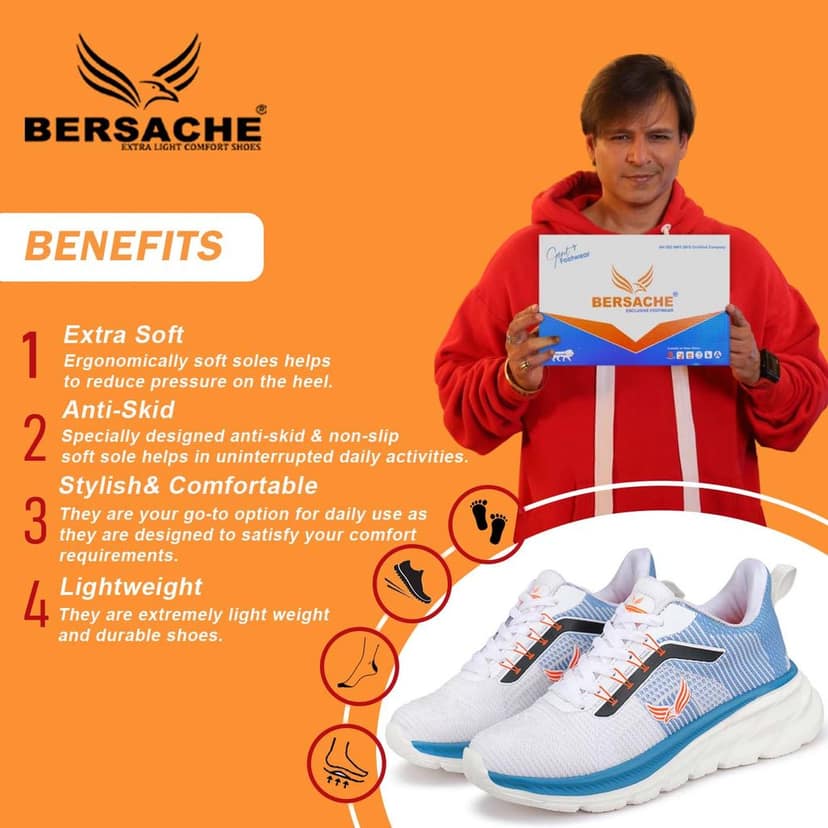 Bersache Premium Sports ,walking,Gym,cricket, Trending Running Shoes For Men's view 2