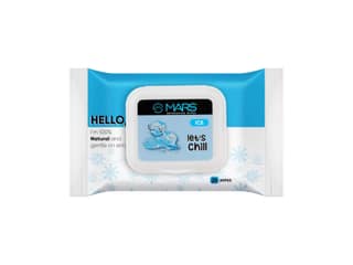 MARS Refreshing Wet Wipes for Face, Refreshing & Skin Hydration, Soothing for skin, pH Balance & Alcohol Free, Nourishing Facial Cleansing - ICE