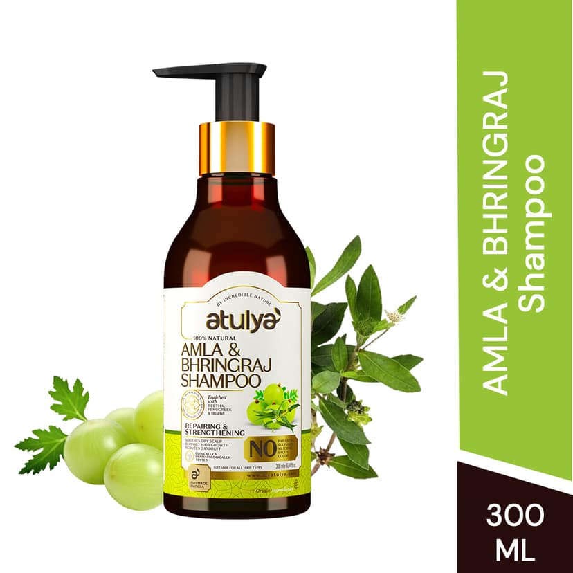 Atulya Amla & Bhringraj Shampoo for Hair Repairing - 300ml view 2