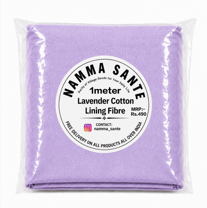 Lavender Cotton Lining Fibre – Chhota Panna, Lavender Cotton Lining Fabric, Lavender Cotton Lining Cloth, Cotton Inner Lining Fabric, Cotton Lining Material view 2
