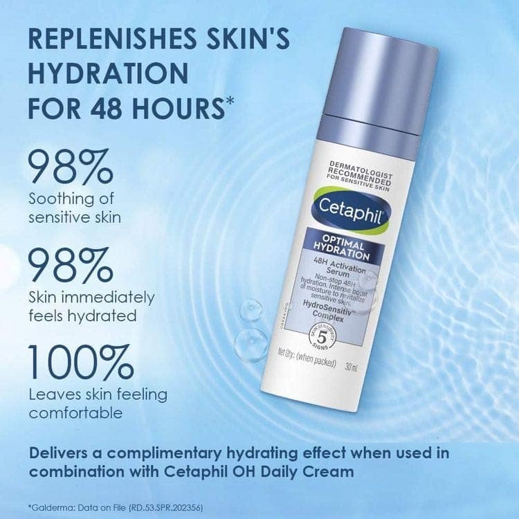 Cetaphil Optimal Hydration Activation Serum With Hyaluronic Acid + Vitamin E For Dehydrated Skin (30ml) view 5