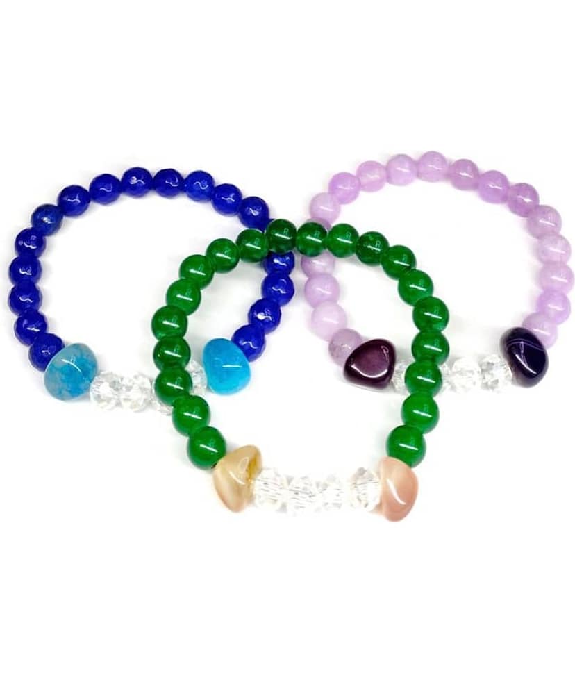 DAIVYA WELLNESS - Multicolor Bracelet ( Pack of 3 )