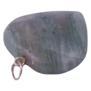 Krishna Impex Semi Precious Stone Grey Aventurine Heart Pendant For Men And Women(KI_24) by Krishna Impex