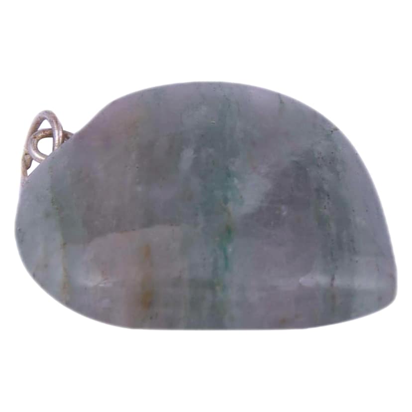 Krishna Impex Semi Precious Stone Grey Aventurine Heart Pendant For Men And Women(KI_24) by Krishna Impex view 2