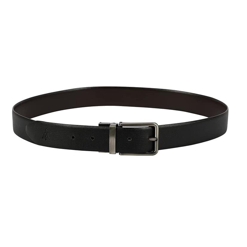 SWHF Men's Formal Leather Belt Reversible Black & Brown Pure High Quality Leather view 4