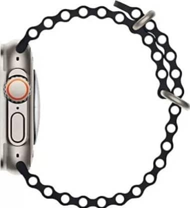 Ocean Loop Band Compatible with Apple Watch Band Ultra 49mm 45mm 44mm 42mm Smart Watch Strap (Orange) view 3