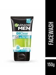 Garnier Men Oil Clear Clay D-Tox Deep Cleansing Icy Face Wash, 100 G