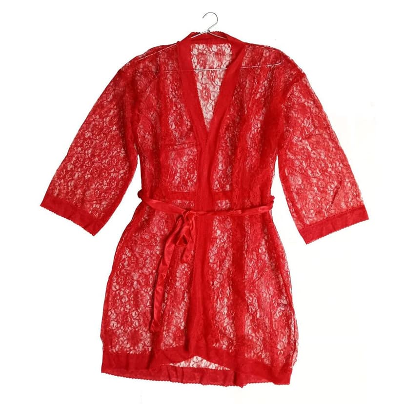 Babydoll dress lingerie Robe women Girls sleepwear short nighty view 3