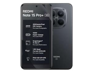 Redmi Note 15 Pro+ 5G Smartphone, 12GB RAM, 512GB Storage - Carbon Black