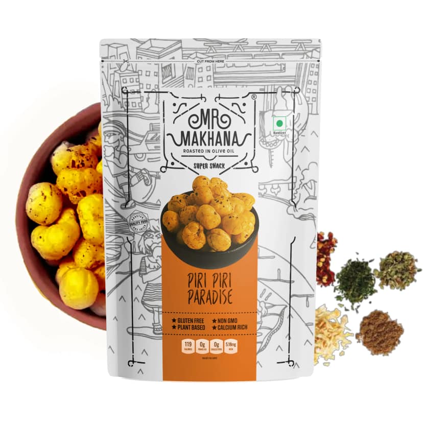 Mr Makhana Piri Piri Paradise Roasted Makhana 21 g Healthy Snack Pack of 2 view 4