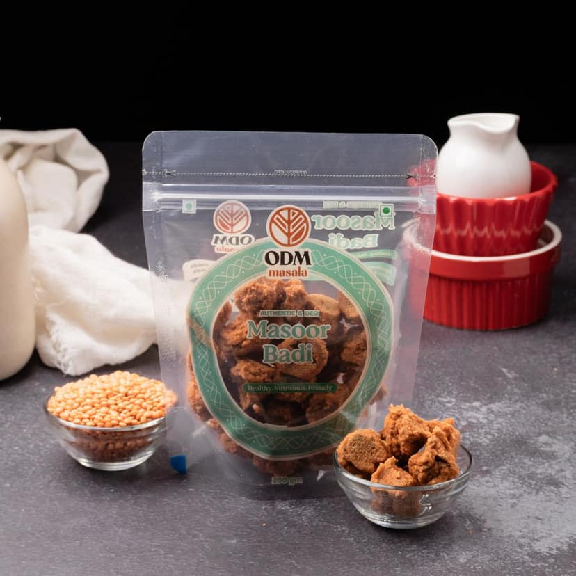 ODM Masala Masoor Masala Badi (Spiced Red Lentil Wadi) - Sun-Dried view 2