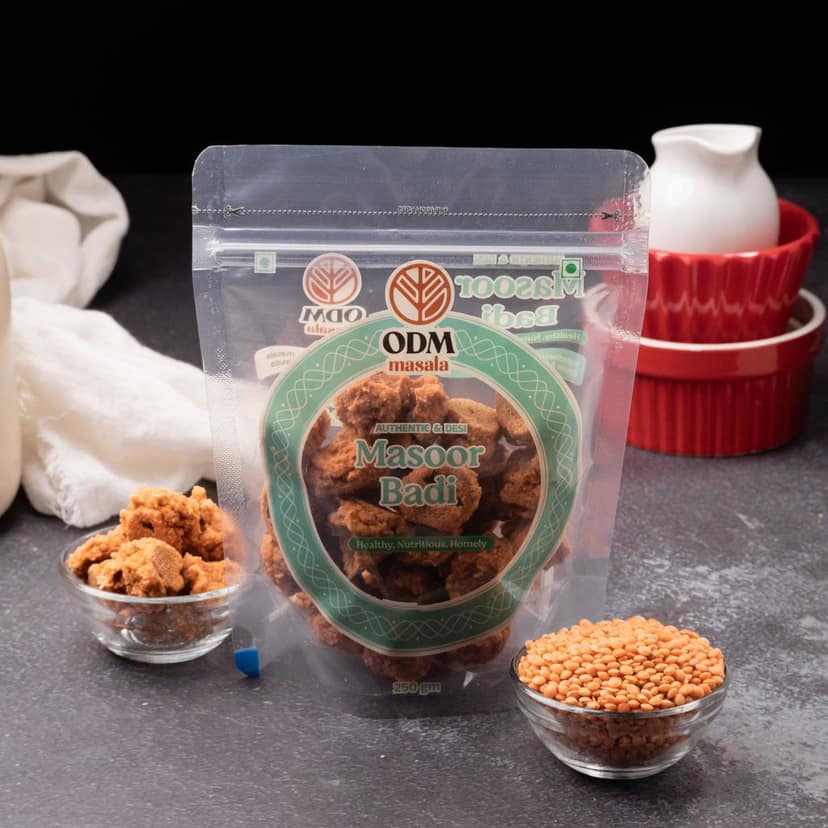 ODM Masala Masoor Masala Badi (Spiced Red Lentil Wadi) - Sun-Dried view 3