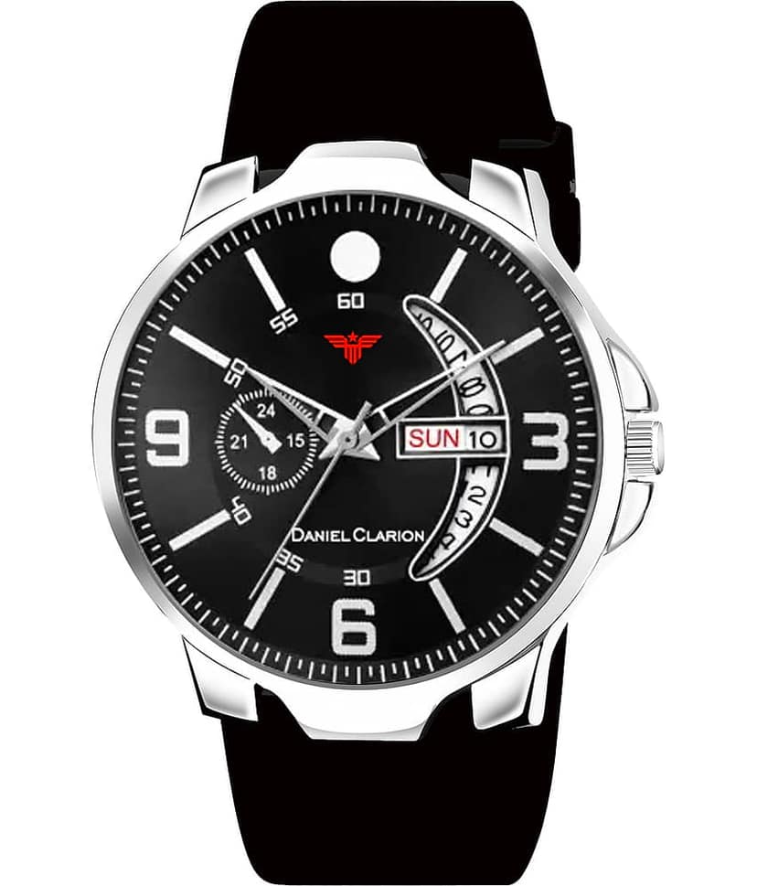 Daniel Clarion Black Silicon Analog Men's Watch view 2