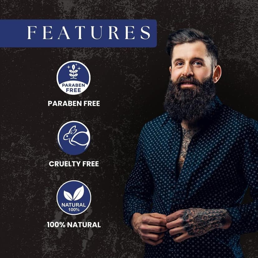 AMAzing EARTH Certified Organic Beard Serum for Men - 100% Natural with Olive, Argan & Apricot Oil & Grapeseed Extract, Shiny Beard Hair Growth, Sulphates & Parabens Free, Vegan & Cruelty Free - 30ml view 6