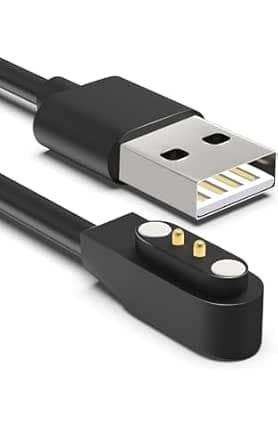 Noise ColorFit Charging Cable for Pulse 2 Max/Pulse Go Buzz/Quad Call/Twist/ColorFit Pro 4/Pro 4 Alpha/Pro 4 Max/ColorFit Pulse/Pulse Grand/Pulse 3/ColorFit Ultra/Ultra 3/Pulse Buzz smartwatches