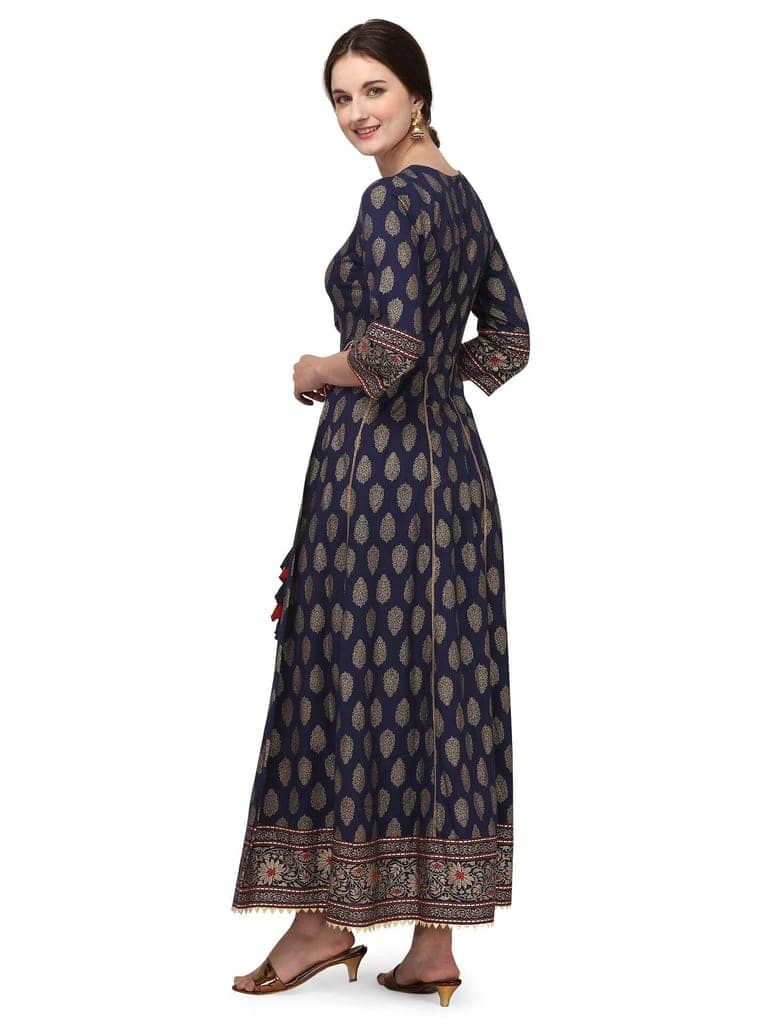 SHOPPING QUEEN Women's Rayon Anarkali Kurta view 7