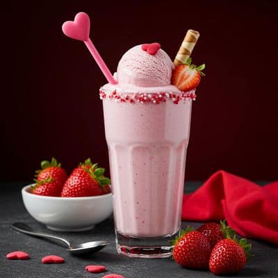 Valentine Ice Cream Shake