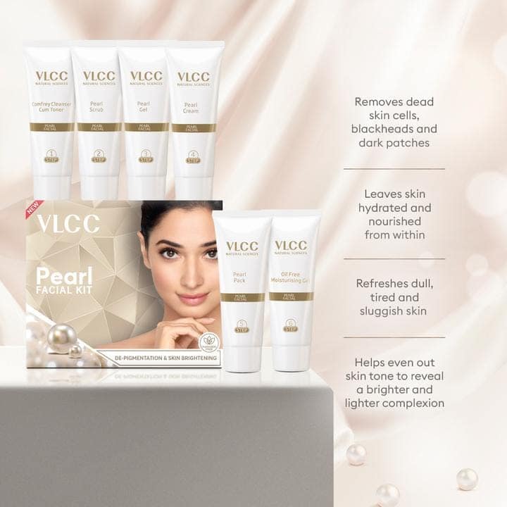 VLCC Pearl Single Facial Kit (60 gm each) Pack of 2 view 6