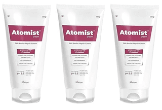 Brinton Atomist Skin Barrier Repair Cream 125 gm | Enriched with Ceramides Oats Lipids & GLA x Pack of 3