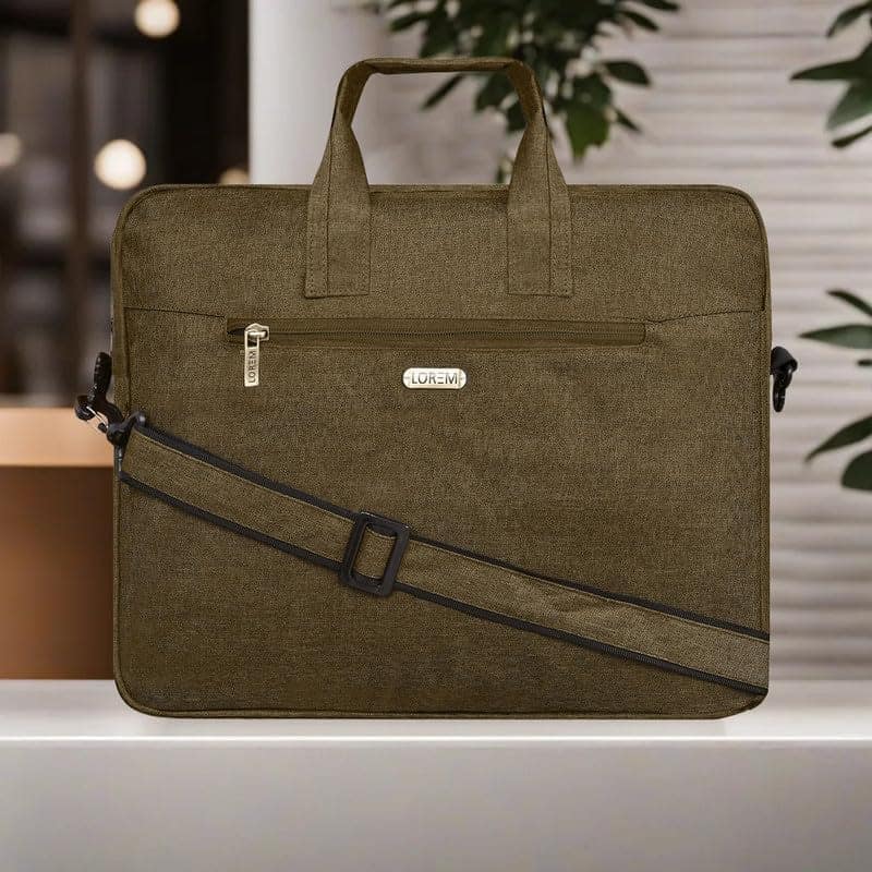 LOREM 10L Faux Leather Messenger Bag For Men & Women-UF view 2