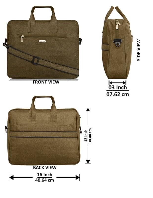 LOREM 10L Faux Leather Messenger Bag For Men & Women-UF view 3