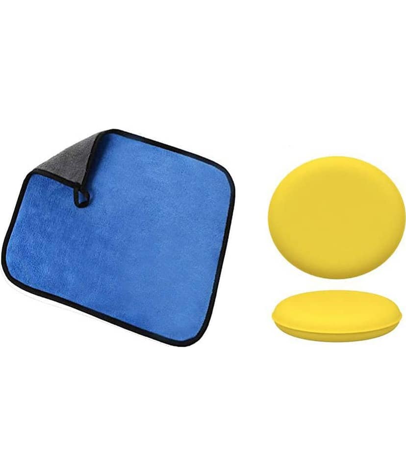 INGENS - Multicolor 600 GSM Microfiber Cloth For Automobile ( Pack of 3 )