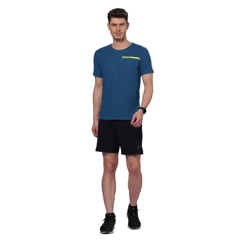 DOMIN8 Men's Breathable Training Outdoor T-Shirt (Blue) view 4