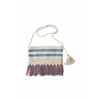 Boho Stripe Fringe Sling Bag view 2