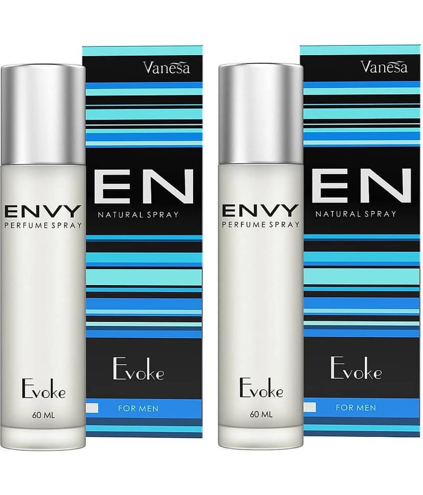 Envy Evoke Perfume Premium & Long Lasting Eau de Parfum For Men 60 ml Each (Pack of 2)