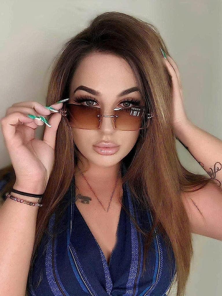 Eyenaks Retro Vintage Narrow Rectangular Abstract Unisex Sunglasses UV400 Protected Pack of 1 (Light Brown) view 5