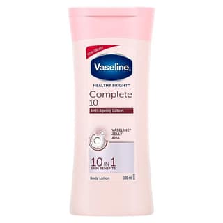 Vaseline Healthy Bright Complete 10 Body Lotion, Anti- Ageing Lotion With Vitamin B3, Aha, Pro-Retinol, 200 Ml