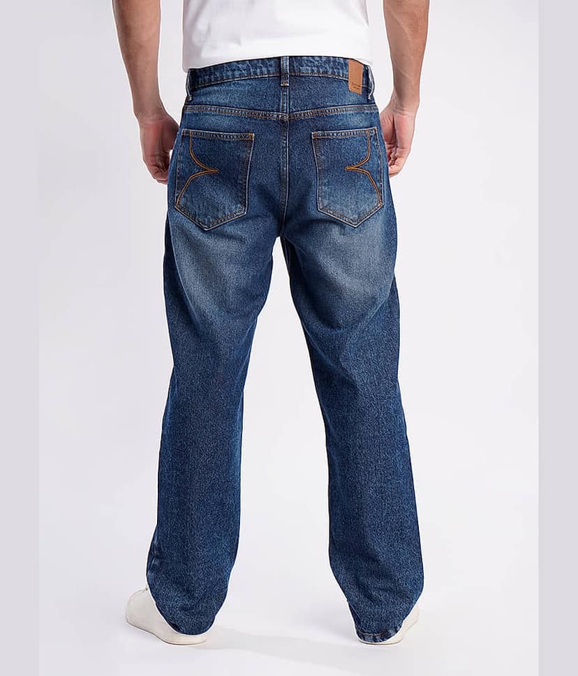 Bene Kleed Straight Washed Men's Jeans - Blue ( Pack of 1 ) view 5