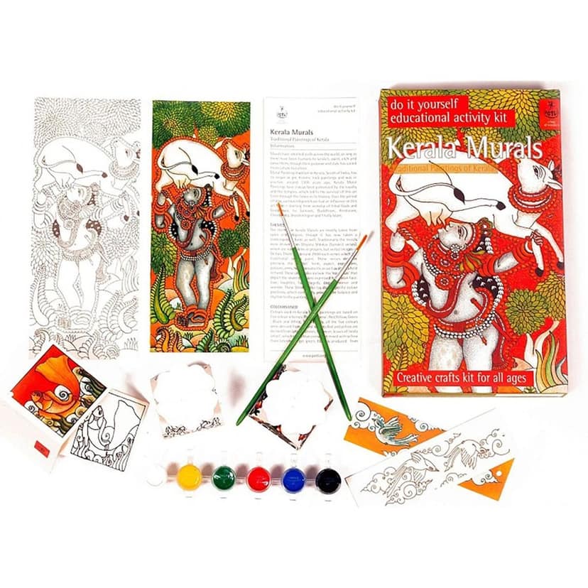 DIY Colouring Folk Art kit Kerala Mural Painting