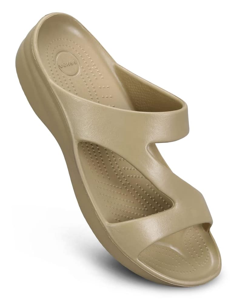 Paragon Women's Lightweight, Washable and Durable Beige Slippers for Everyday Use view 6